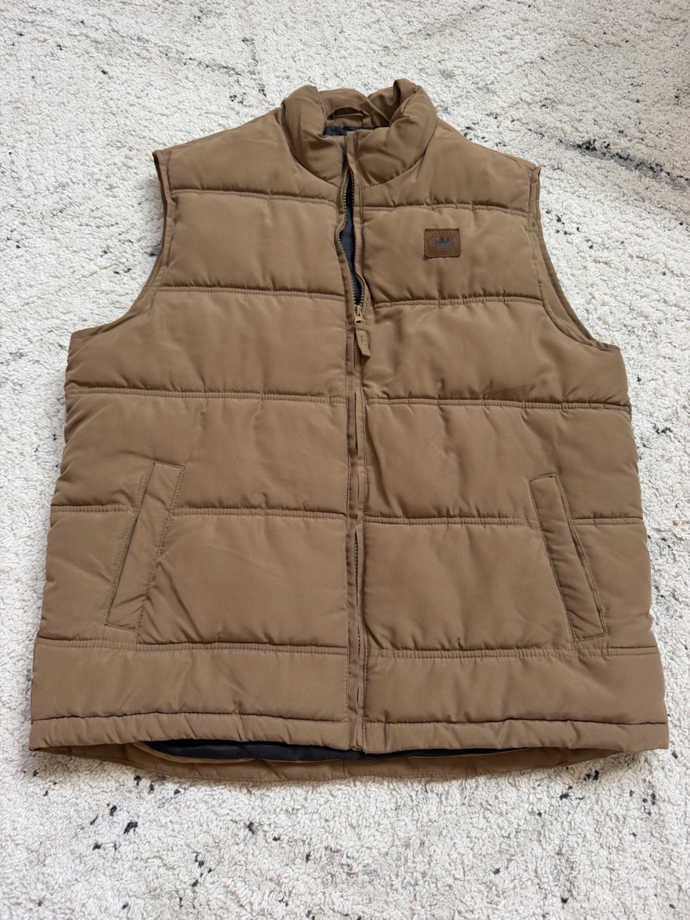 Field & Stream Men's Tan Quilted Puffer Vest